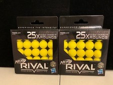Lot of 2 Nerf Rival 25x High Impact Rounds Refill Packs 50 in Total Brand New