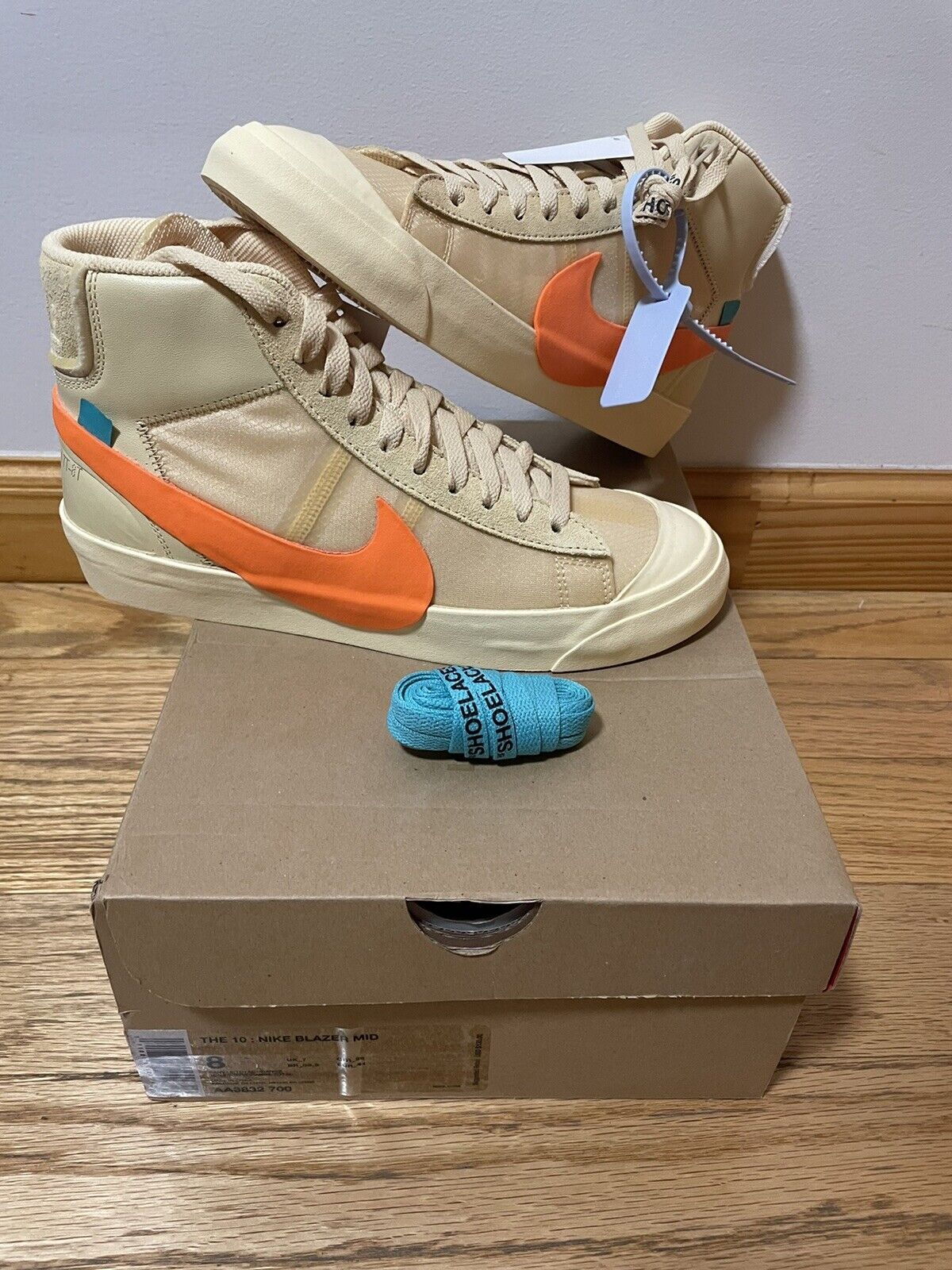 Absurdo Caramelo suelo Nike Blazer Mid x OFF-WHITE All Hallows Eve (THE 10) SZ 8 HALLOWEEN | eBay