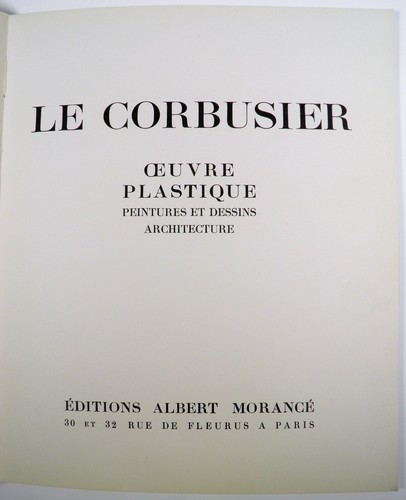 LE CORBUSIER Oeuvre Plastique Volume I ARCHITECTURE DESSINS EO 4 PLANCHES 1938 - Picture 6 of 17