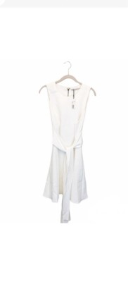 slim fit dress slacks White Mini Dress
