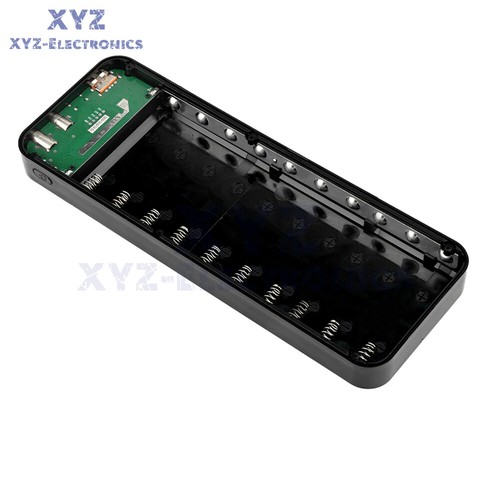 DC5/6/7/8/9/10/11/12V Adjustable Mobile Power Bank Case 10x18650 Battery Box - Picture 5 of 26