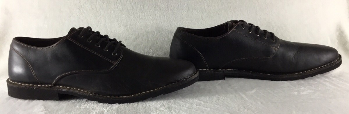 Tommy Bahama Shoes Mens 15M Plain Toe Leather Derby Dark  display picture 1