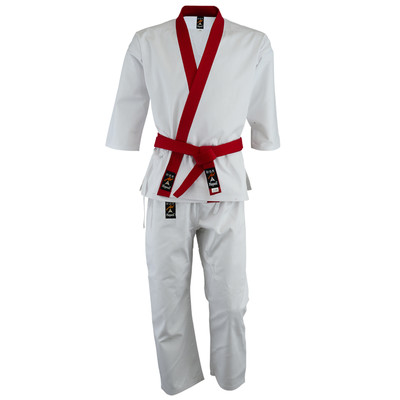 Playwell Griffzapfen Soo Do 256ml Uniform Roter Rand Erwachsene Anzug Kinder Gi