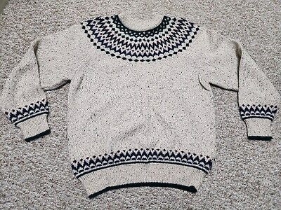Northern Reflections Sweater Medium Fair Isles Nordic Knit Vintage Hong Kong