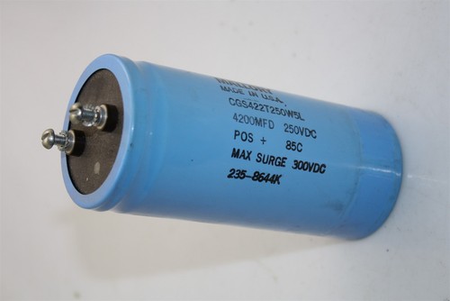 Mallory CGS422T250W5L Aluminum Electrolyte Capacitor 4200MFD 250VDC  - Picture 5 of 5