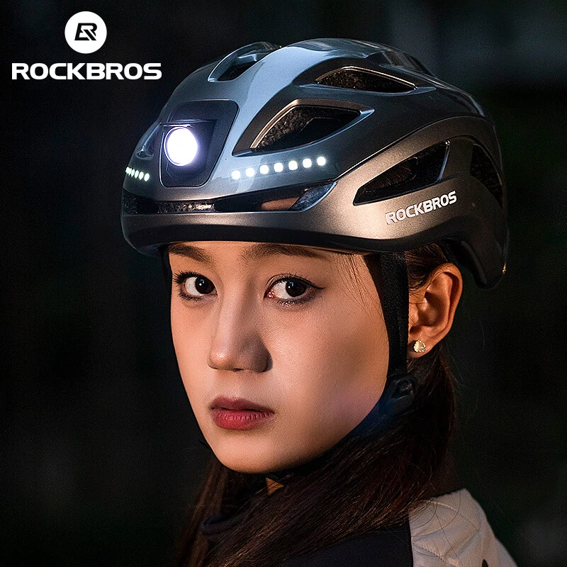 ROCKBROS Casco de Bicicleta Luz Multi Lado Circunferencia Cabeza Ajustable Foto 4 de 4