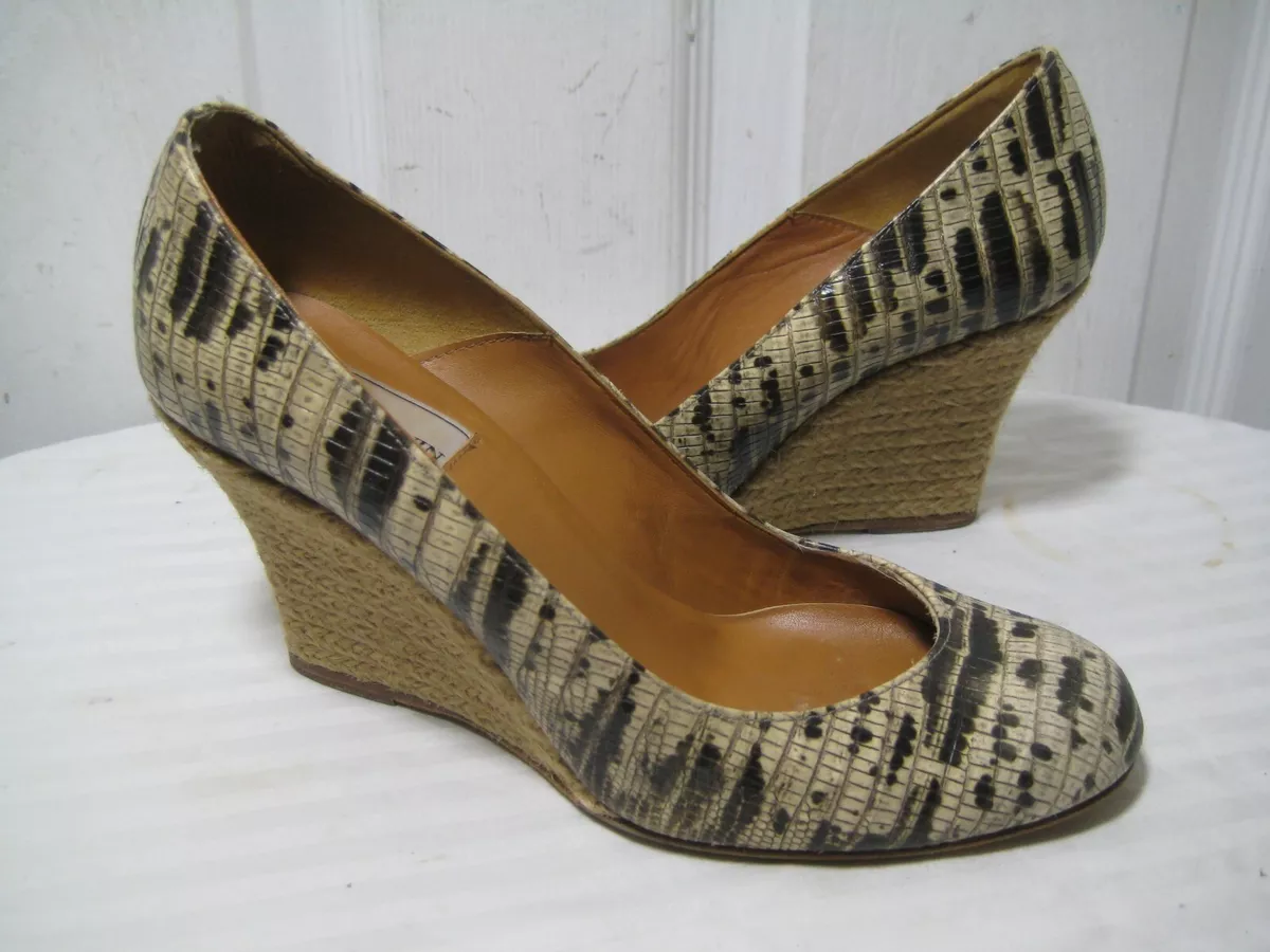 Lanvin wedge hotsell shoes