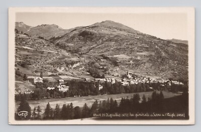 Postcard RPPC Alpine Village General View Serre a l'Aigle Rambaud France hiking