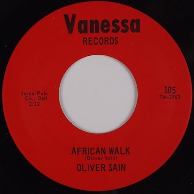 OLIVER SAIN: African Walk VANESSA Rare Funk Soul 45 Hear It!