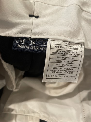 Pantaloni da golf uomo Nike taglia 36 neri pantaloni eleganti senza orlo 56323 - Foto 9 di 10