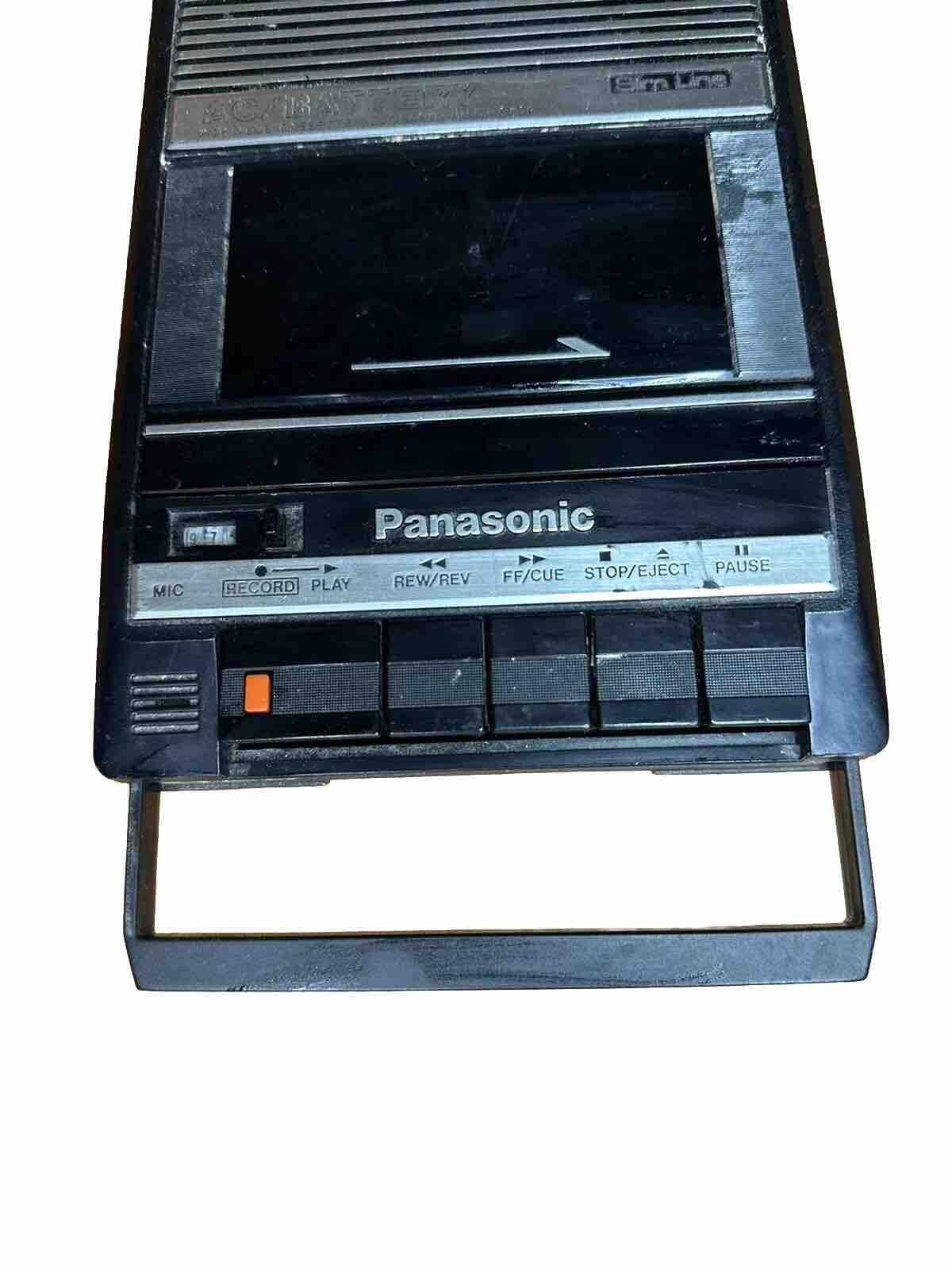 Vintage Panasonic Tape Recorder Tape Player WORKS AC/Battery