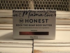 Honest, Rock the Bump Body Butter, Sealed, New, 4.0 oz, Pack of 1 - Unscented