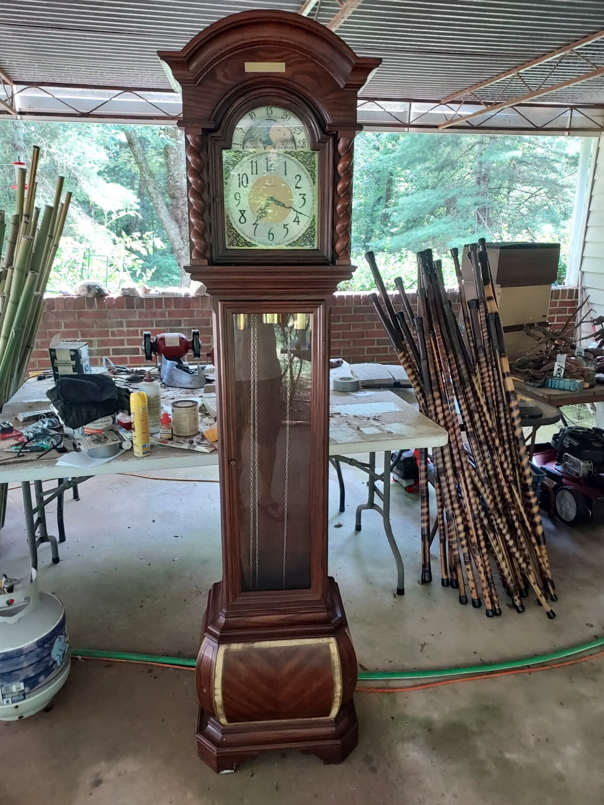 Herschede Grandfather Clock Model # 1223 Belleau Wood
