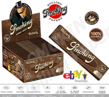 Cartine Smoking Marrone Lunghe King Size Sigarette Brown 25 LIBRETTI