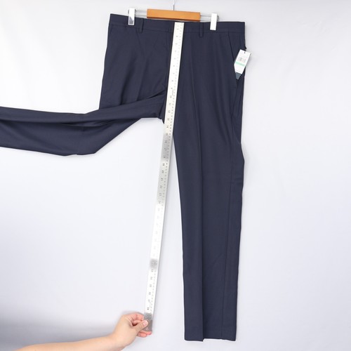 Perry Ellis Dress Pants Slim Fit Mid Rise Skinny Dark Navy Blue Mens Size NWT - Picture 31 of 58