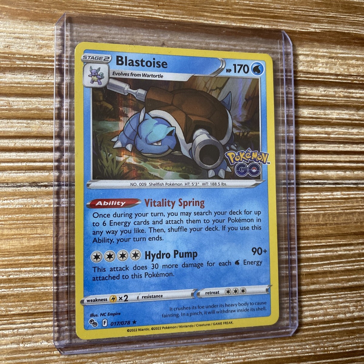 Blastoise lv.52 水タイプ ポケモンカード Blastoise Lv.52 Holo No.009 Vintage Old Back Japanes Pokemon
