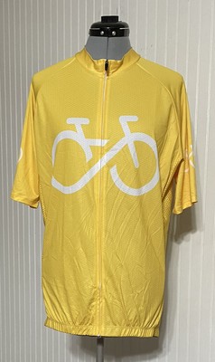 NWT Cycle-Run Shirt Womens 2XL Yellow Breathable Short Sleeve w 3 Rear Pockets