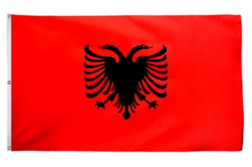 Albanien Hissflagge albanische Fahnen Flaggen 150x250cm - Picture 1 of 1