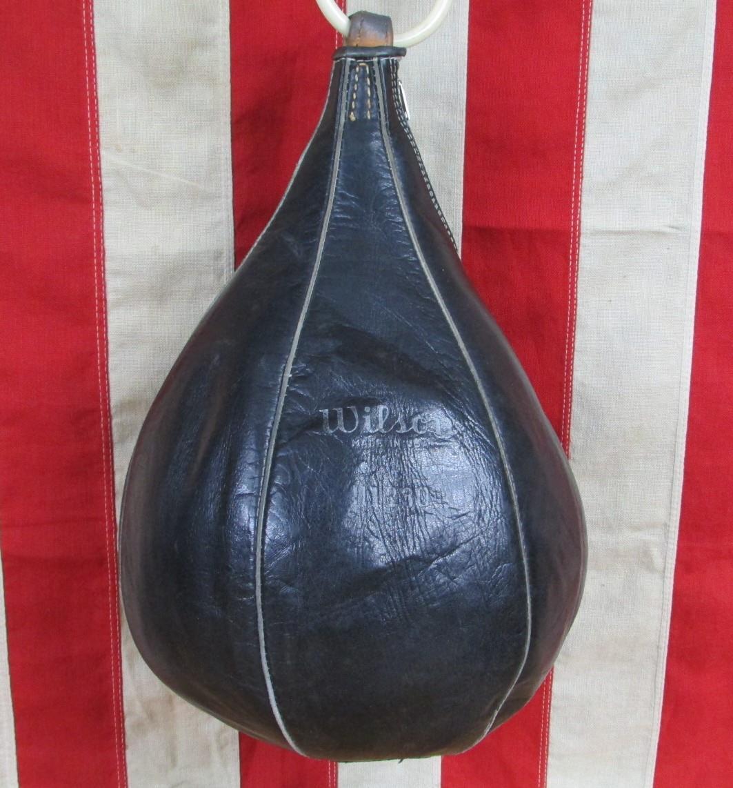 70s【old 】1979ワールドユース ミニボーリングバッグ Vintage 1960s Wilson Boxing Punching Striking Bag w/Box Swivel +
