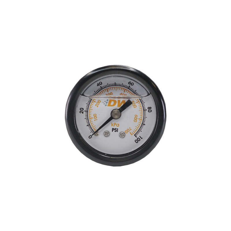 DeatschWerks 100 PSI Mechanical Fuel Pressure Gauge 1.5in 1/8 NPT