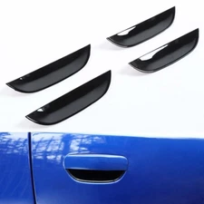 4pcs Exterior Side Door Handle Bowl Cover Trim Fit For Dodge Charger 2011+ Black