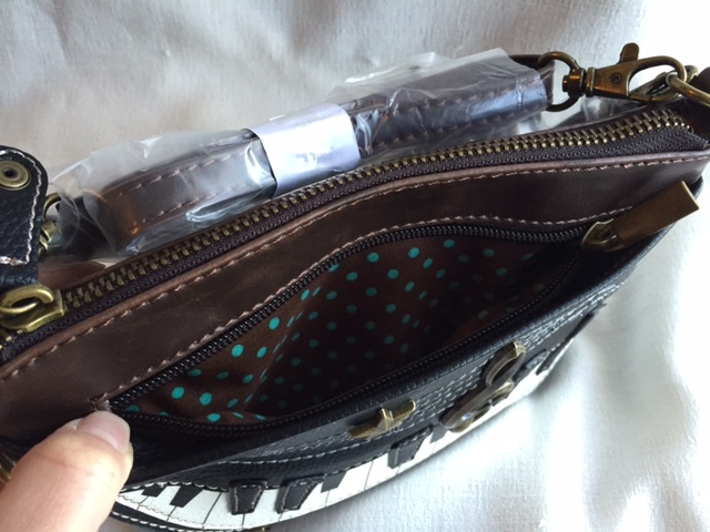 Chala Piano Cellphone Crossbody Bag - Convertible Strap Handbag For Music Lovers & Piano Teachers