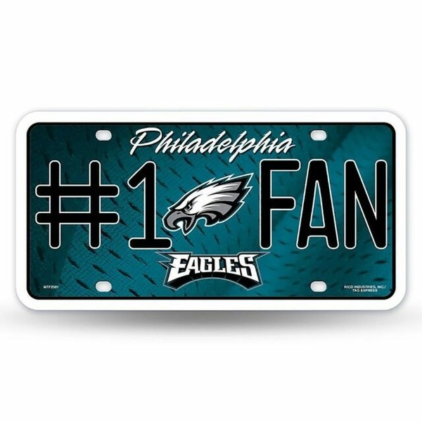 NFL Philadelphia Eagles 1 Fan License Plate Tag 308735 for sale online