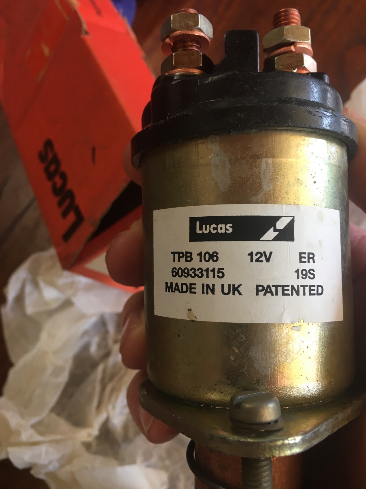 Lucas Starter Solenoid TPB106 / 60933115 Lucas NOS eBay