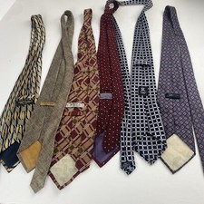 Men  s Tie bundle of six ties of different brands and different colors Used