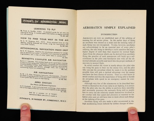 Aerobatics Simply Explained Wing Commander R. Cravell. Pitman's 1940s - Picture 5 of 10