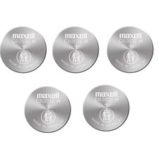 Maxell CR2032 lithium batteries -pack of 5