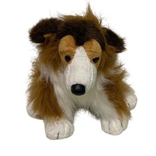 Ganz Webkinz Collie HM149 Bean Plush Dog Stuffed Animal Toy 8" No Code Retired