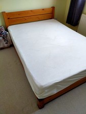 King Size Solid Pine Wood Bed Frame, Japanese Style Bed 🛏️ & Inc. quality Matt