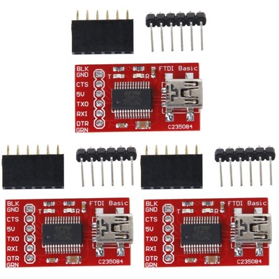 3PCS FT232RL FTDI USB2.0 zum TTL Serial Converter Adaptermodul kompatibel für