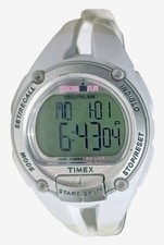 Timex Triathlon Ironman Ladies Digital Watch T5K221 Indiglo WR 100m White/Cream