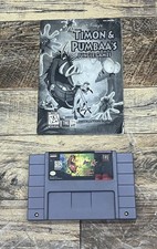 Disney's Timon & Pumbaa's Jungle SNES With Manual Tested And Works