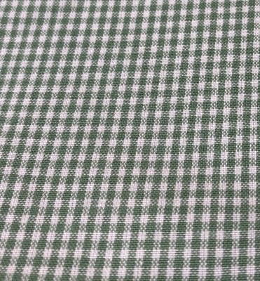 Green & White Gingham Check Cotton Fabric 22'' x 19'' Sewing Quilting Craft Materi