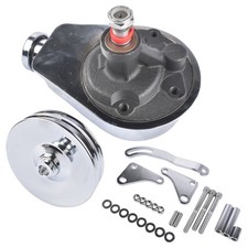Saginaw Power Steering Pumpdouble 2-groove Pulleybracket For Sbc Bbc Chevrolet