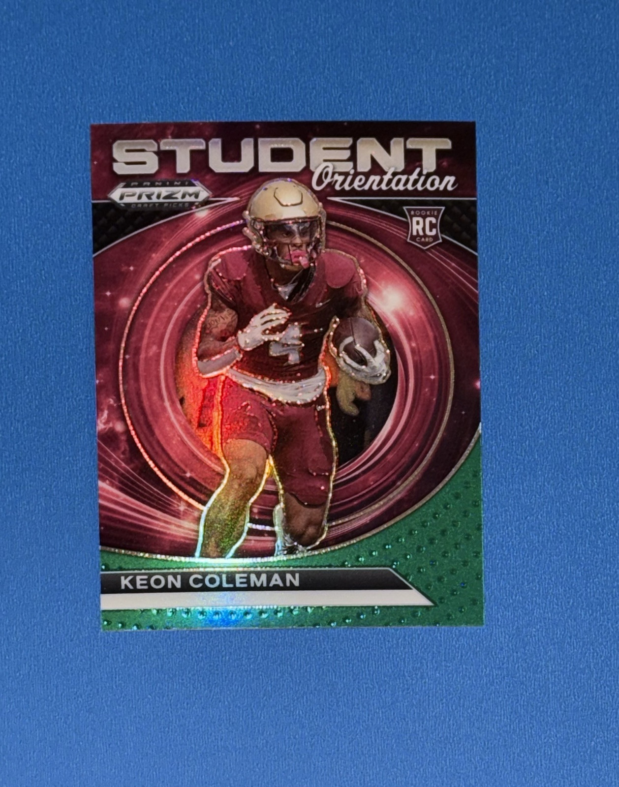 2024 Panini Prizm Draft Picks Student Orientation Green Prizm Keon Coleman RC