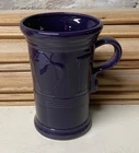 FIESTA Ware PLUM 21 Oz CAPPUCCINO Mug Post 86 Retired 6" Tall w/UPC Sticker