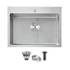VCCUCINE 22x18 Inch Drop in Kitchen Sink,16 Gauge Topmount RV Small Kitchen B...