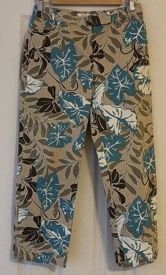 Ann Taylor Loft Petites Capri Pants Women's 2P  Straight Mid Rise Stretch Chino