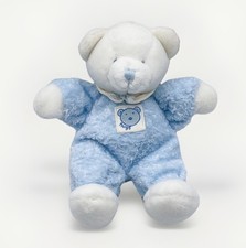 Russ White Bear Blue Baby Plush Drowsy Pajamas Teddy Patch Chest Hugs Vintage 8  