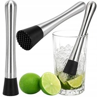 Eiszerkleinerer Cocktail Muddler Edelstahl Cocktail StößEl StöSsel Limetten