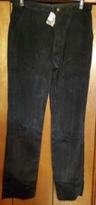 Kingsize Men's Size 40 Tall Corduroy Pants Black Expandable Waist NEW