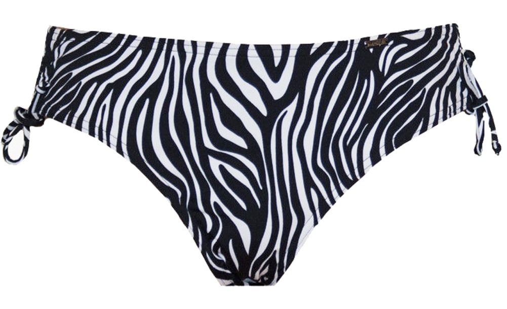 Triumph 4 Your Style Low Rise Midi Bikini Bottom Black Zebra Print (M014) 16