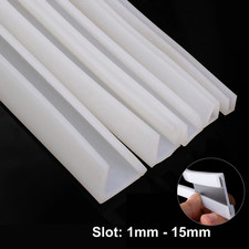 Silicone Rubber U Channel Edging Trim Seal U-Shaped Bumper Sealing 1mm-15mm Slot