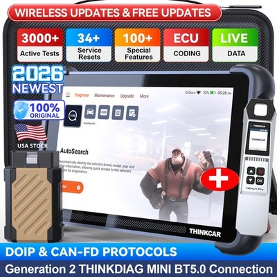 ThinkScan 689BT Auto Bidirectional Car Diagnostic Tool OBD2 Scanner TPMS Program