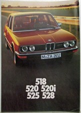 1976 Bmw 518 520 520i 525 528 Sales Folder
