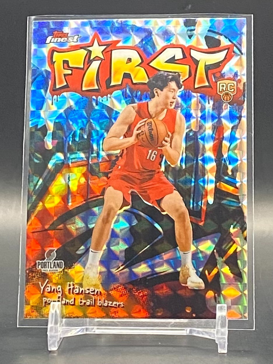 Yang Hansen 2025-26 Topps Finest Rookie First Geometric #F-16 Trail Blazers RC